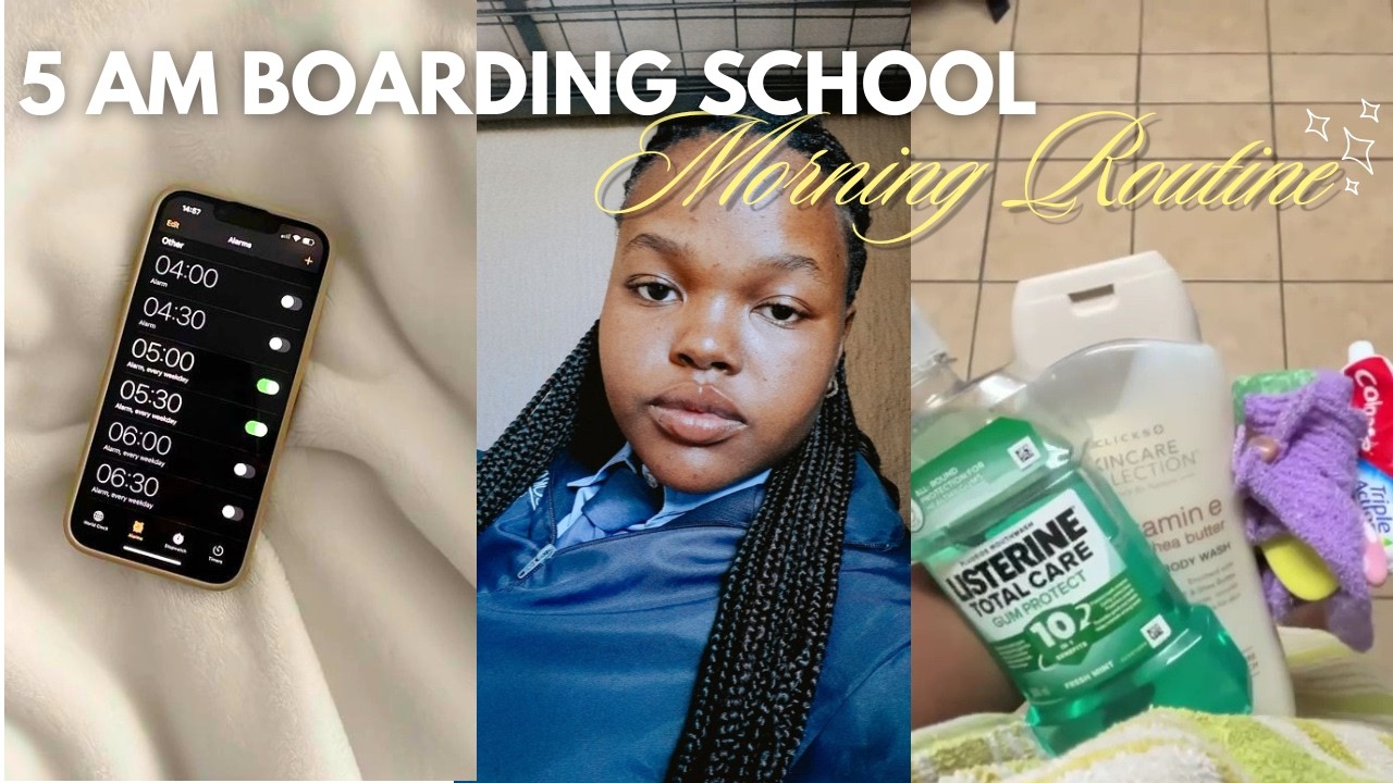 My *REALISTIC* 5AM BOARDING SCHOOL morning routine | vlog 007