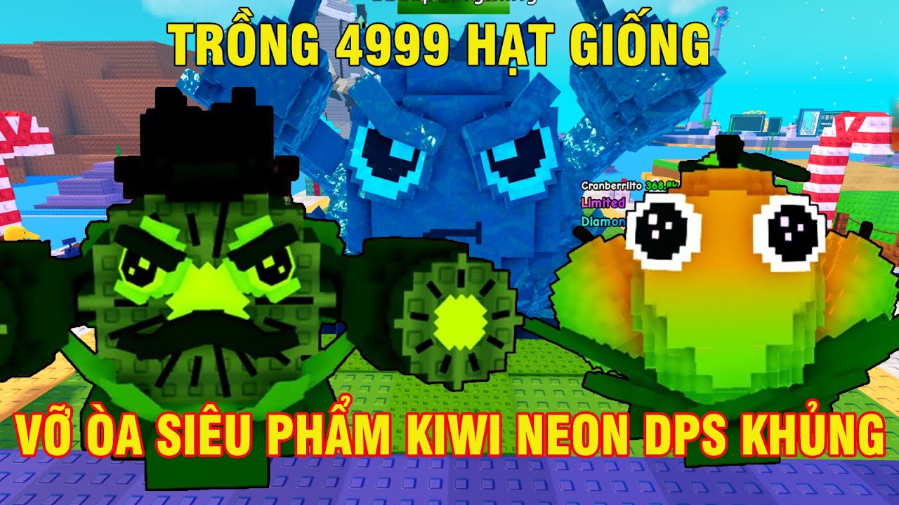 PLANTS VS BRANROOT| TRỒNG 4999 HẠT GIỐNG BUG MUTION VÔ HẠN  VỚI SIÊU PHẨM KIWI NEON DPS KHỦNG.