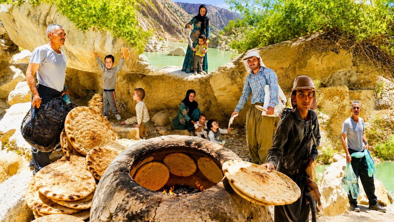 NmadiklaofBaking traditional bread in a tandoor is a story of nomadic life along the Zagros River