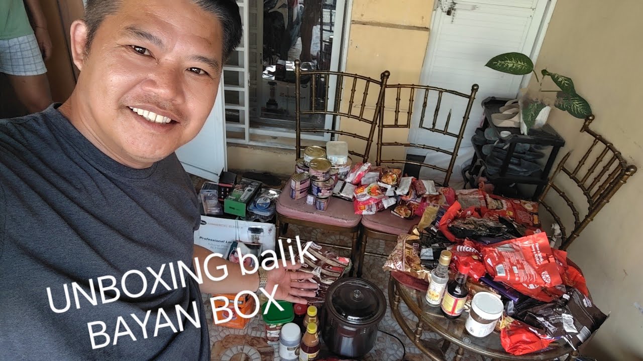 FIRST TIME KONG MAG UNBOXING NG BALIK BAYAN BOX LBC.FROM SINGAPORE ...