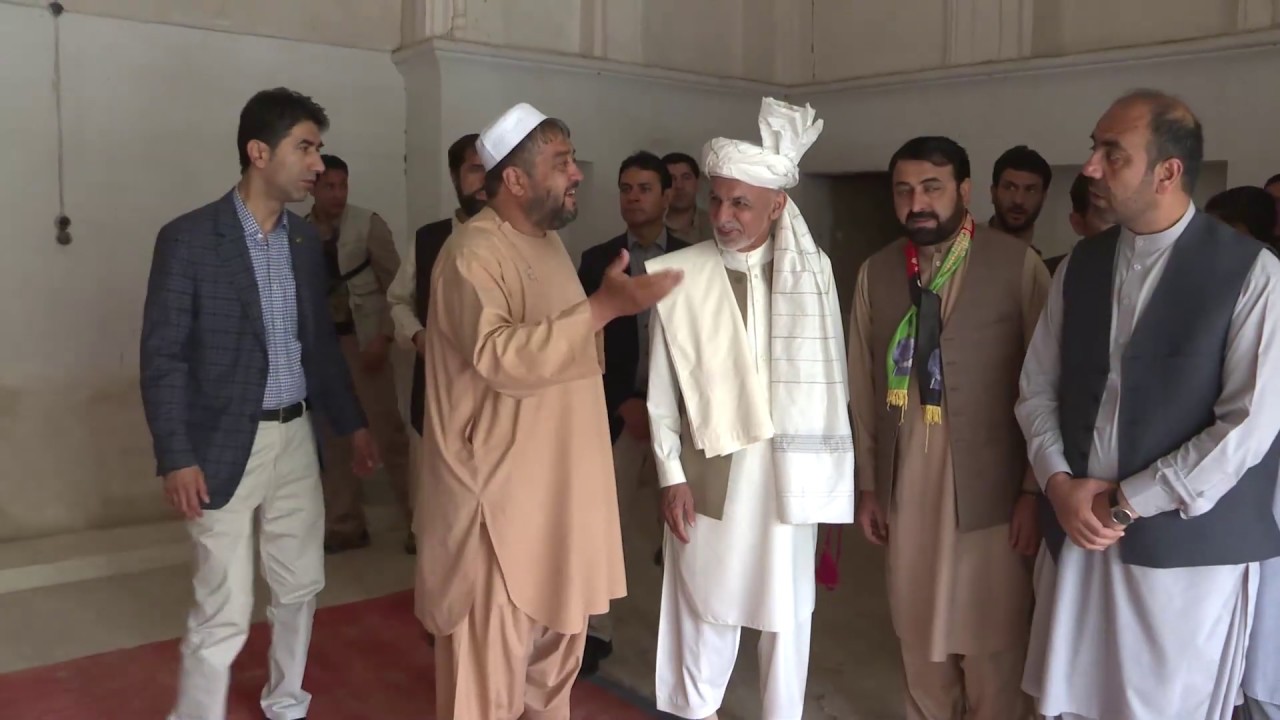 رئیس جمهور غنی از نقاط مختلف شهر کندهار دیدن نمود