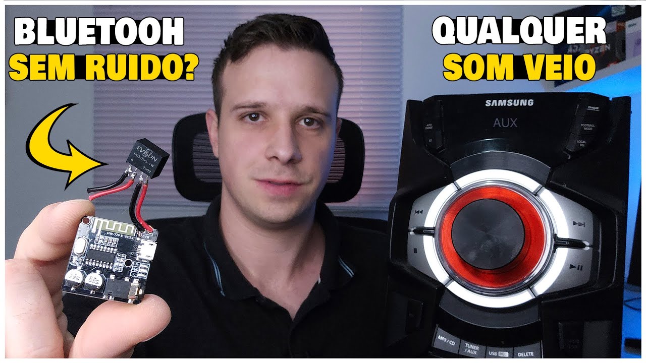 COMO INSTALAR BLUETOOH SEM RUIDO EM SOM ANTIGO!