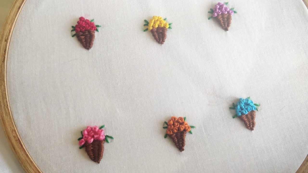 All Over Design for Baby Dress (Hand Embroidery Work)