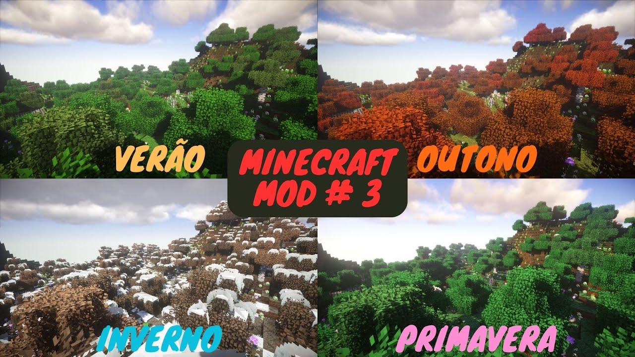 O MELHOR MOD DO MINECRAFT DE ESTAÇÕES DO ANO ! (Serene Seasons 1.7.10)