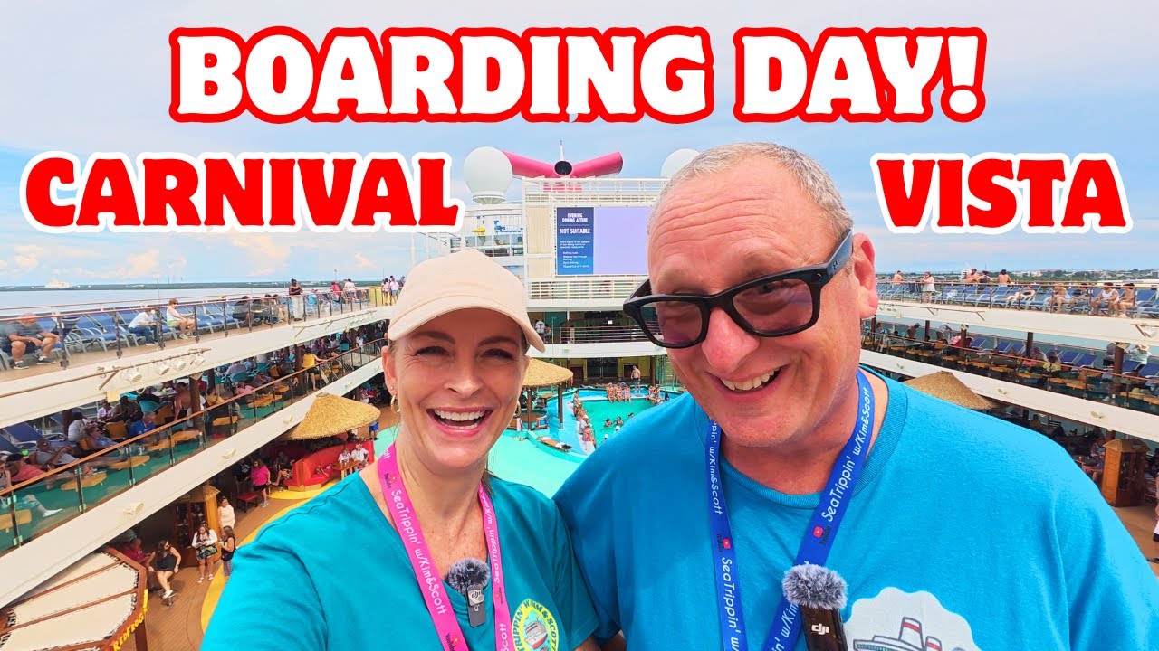 День посадки на Carnival Vista! Посадка в порту Канаверал и приключения первого дня