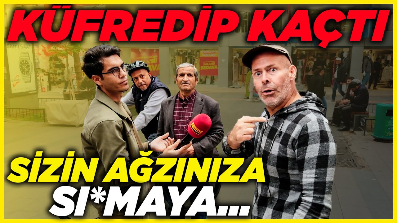 BİR ANDA ARAYA GİRDİ, HAKARET VE TEHDİT YAĞDIRIP KAÇTI! | Sokak Röportajları