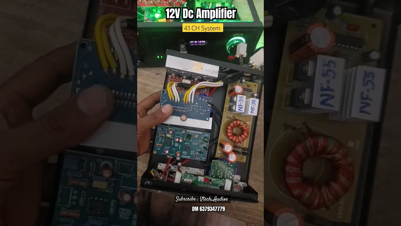 12V Dc Amplifier /4.1 CH Dc Audio Amplifier 