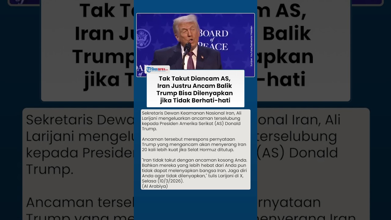 Balas Ancaman Trump, Iran Minta Presiden AS Hati-hati agar Tidak Dilenyapkan: Kami Tak Takut