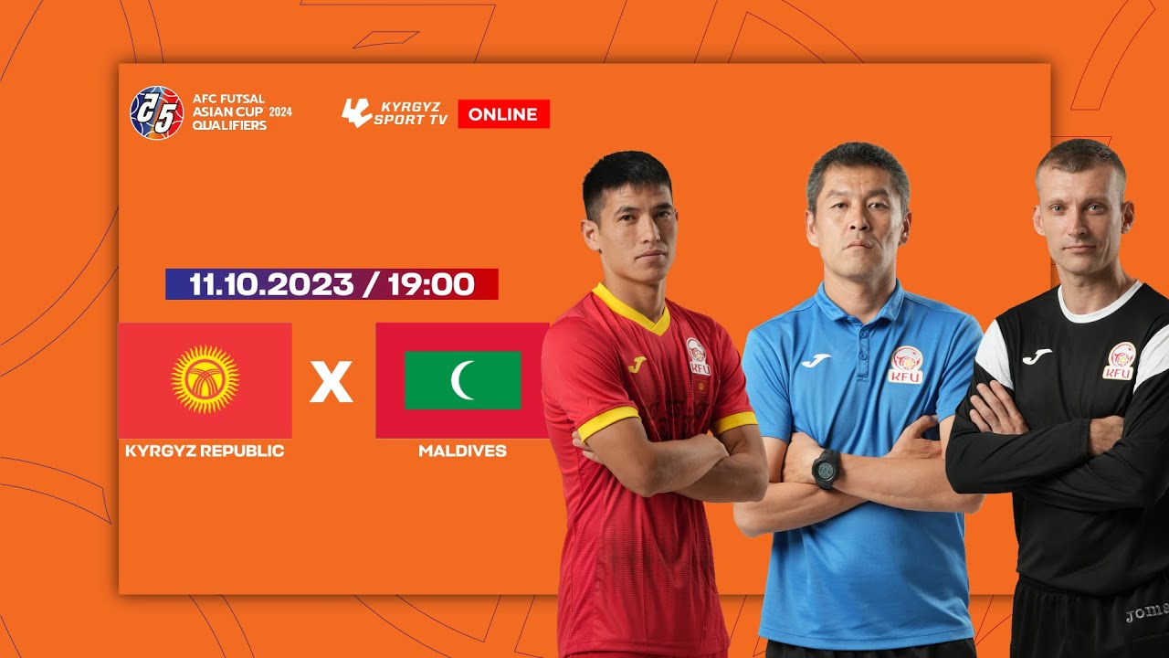 KYRGYZ REPUBLIC  vs MALDIVES | AFC FUTSAL ASIAN CUP 2024 QUALIFIERS