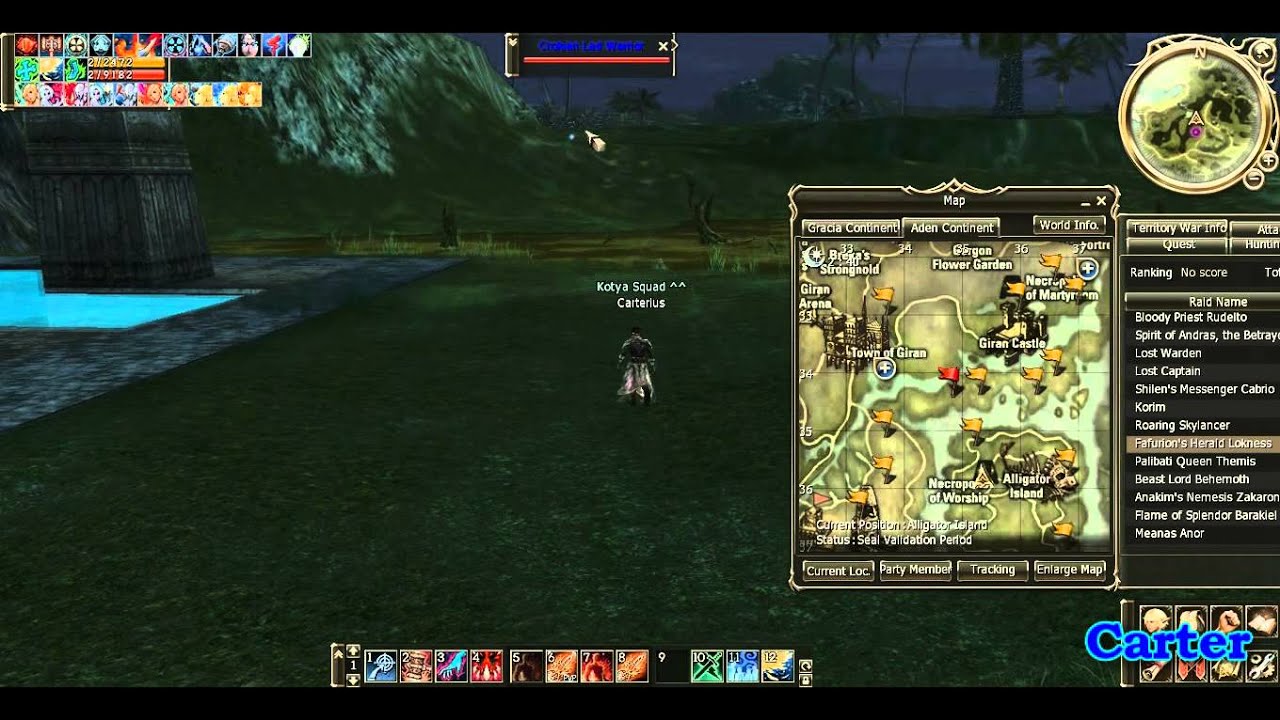 Road to Fafurion's Herald Lokness 70 lvl