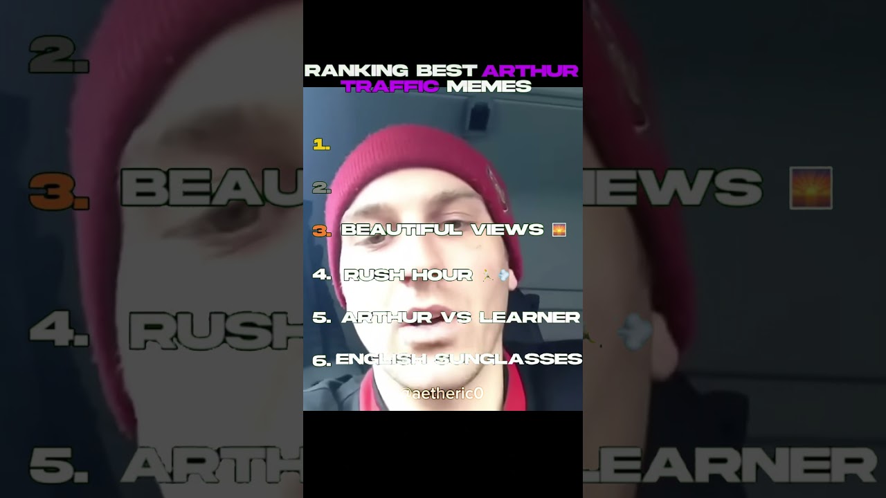 Ranking Arthur Traffic Vines  #british #memes #ranking #tiktok