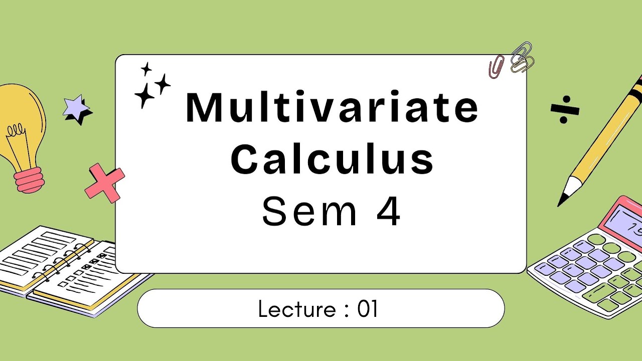 Multivariate Calculus | Unit- 1 | Lec: 01 | Limits & Continuity | Sem 4 | DU