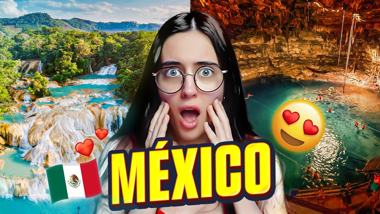 Española reacciona a los lugares MÁS INCREÍBLES  de MÉXICO 😍 🇲🇽