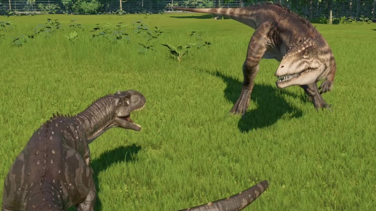 Majungasaurus(Modified) VS Carcharodontosaurus, Spinoraptor, Giganotosaurus, I-Rex - JWE