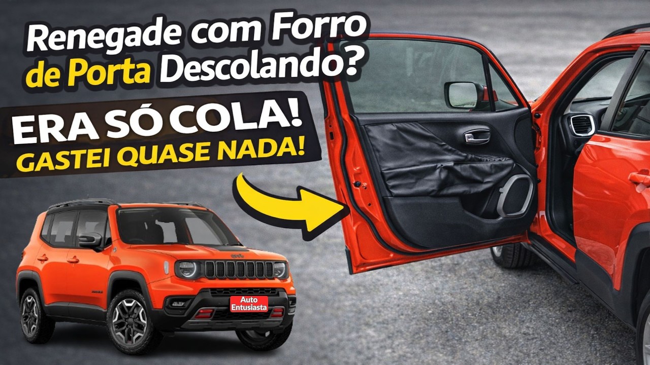 Renegade com Forro de Porta Descolando? Era Só Cola! Gastei Quase Nada!