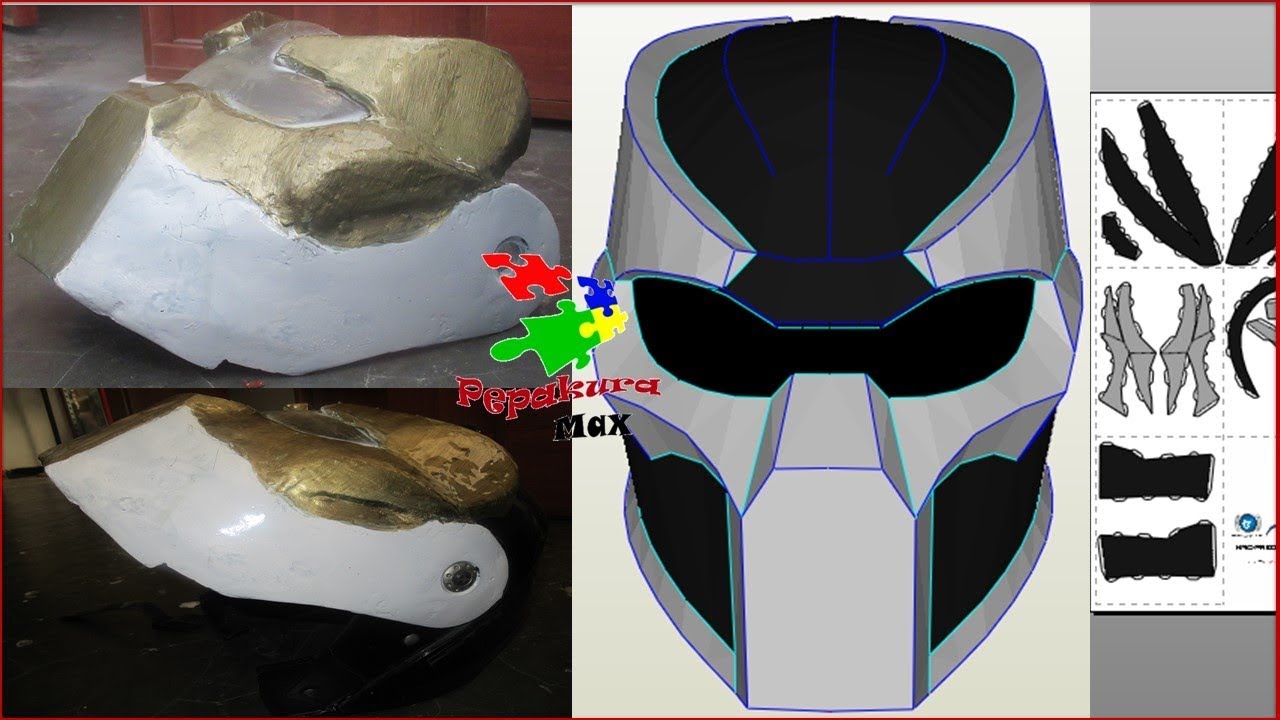 MODIFICAR CASCO DE MOTO CON PEPAKURA PARTE 2