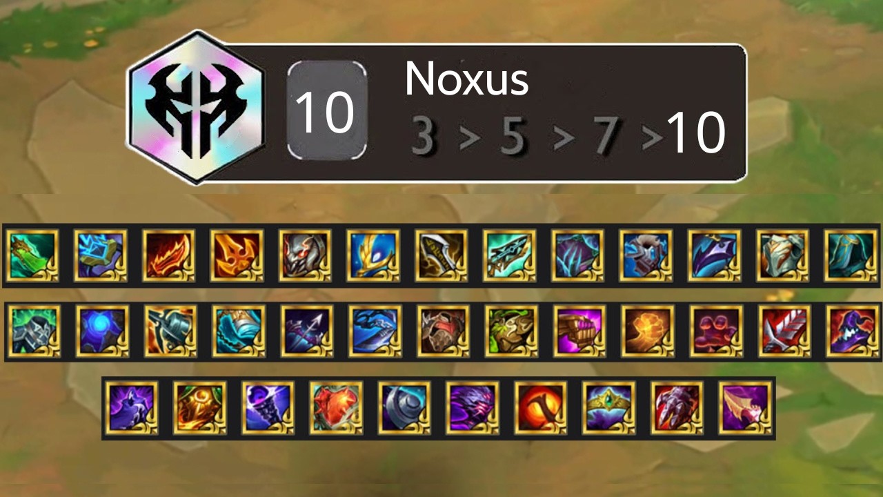 10 Noxus + Full Item Radiant!