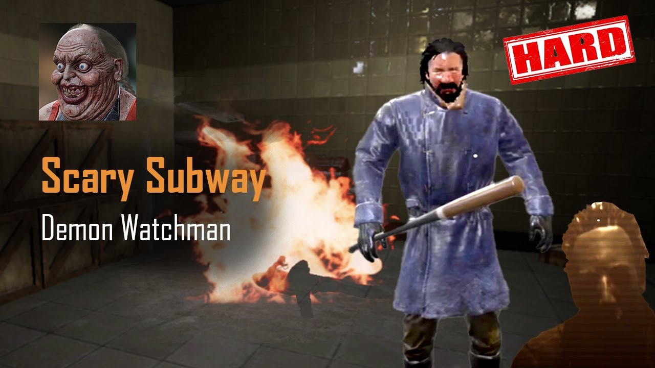 SCARY SUBWAY ESCAPE HORROR | DEMON WATCH MAN | HARD MODE (Android / iOS)
