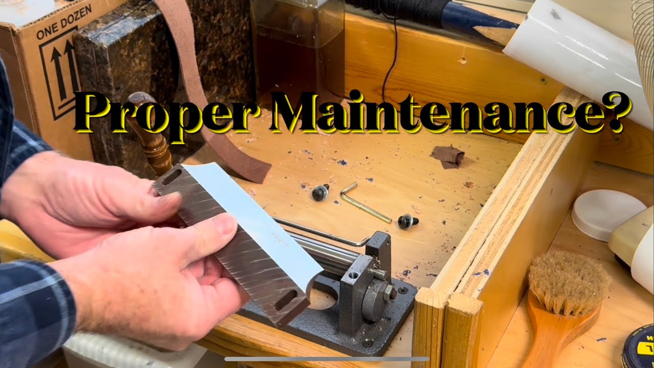 Leather Splitter Maintenance / Economy Heritage Leather Skiver @Weaver Leather Supply #leathercraft