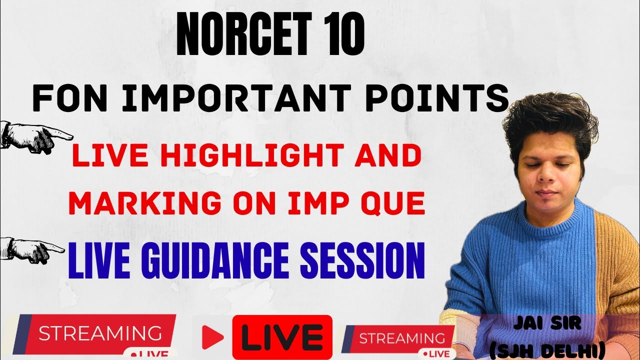 FON IMPORTANT TOPIC // ONE TO ONE GUIDE SESSION