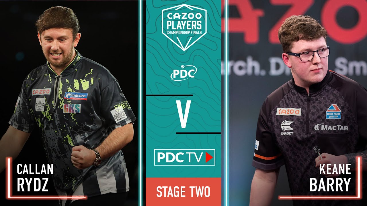 PDC Players Championship Finals 2022 11 26 - Callan Rydz vs Keane Barry - ENG