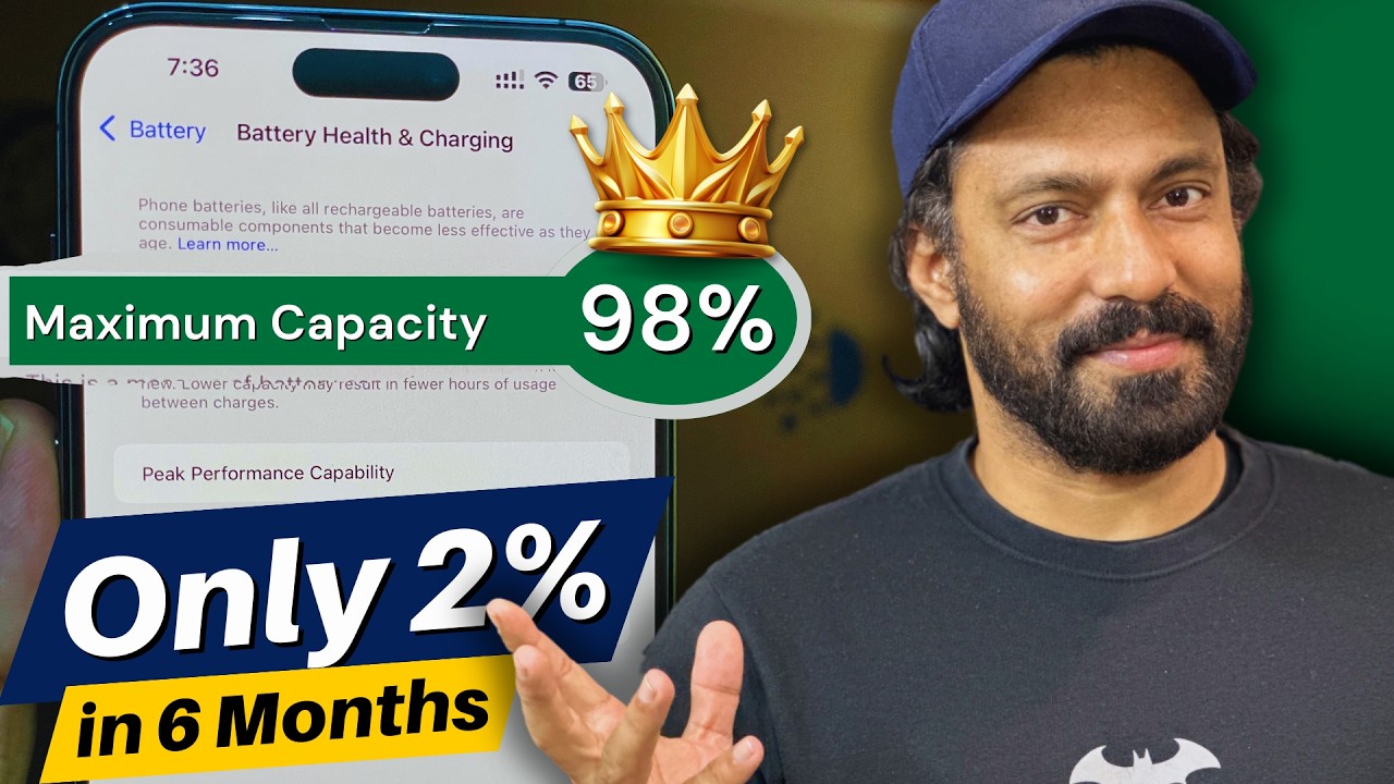 How I Lost Only 2% iPhone Battery Health in 6 Months!🤩
