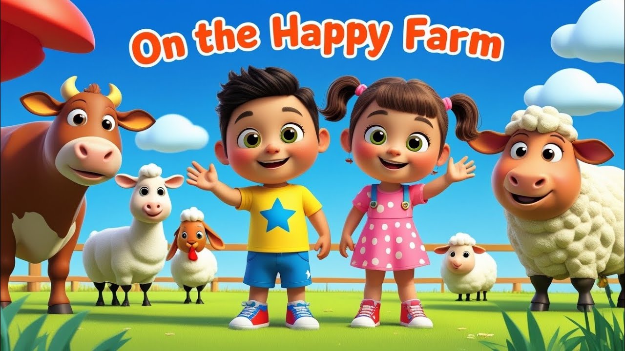 On The Happy Farm | Nursing Rhymes & Kids Songs | @LittleLegends-678
