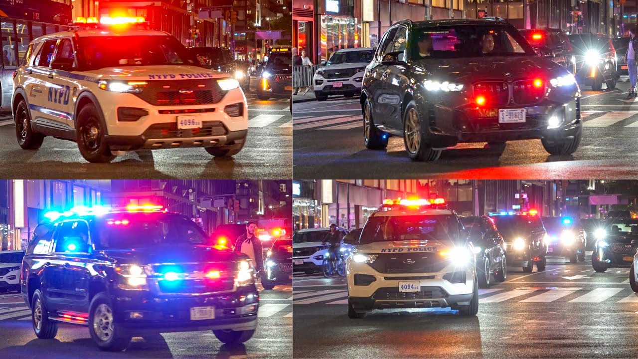 ⁴ᴷ Diplomatic Security Service DSS Armoured BMW X5 Rolling in NYC Motorcade! 🇺🇸