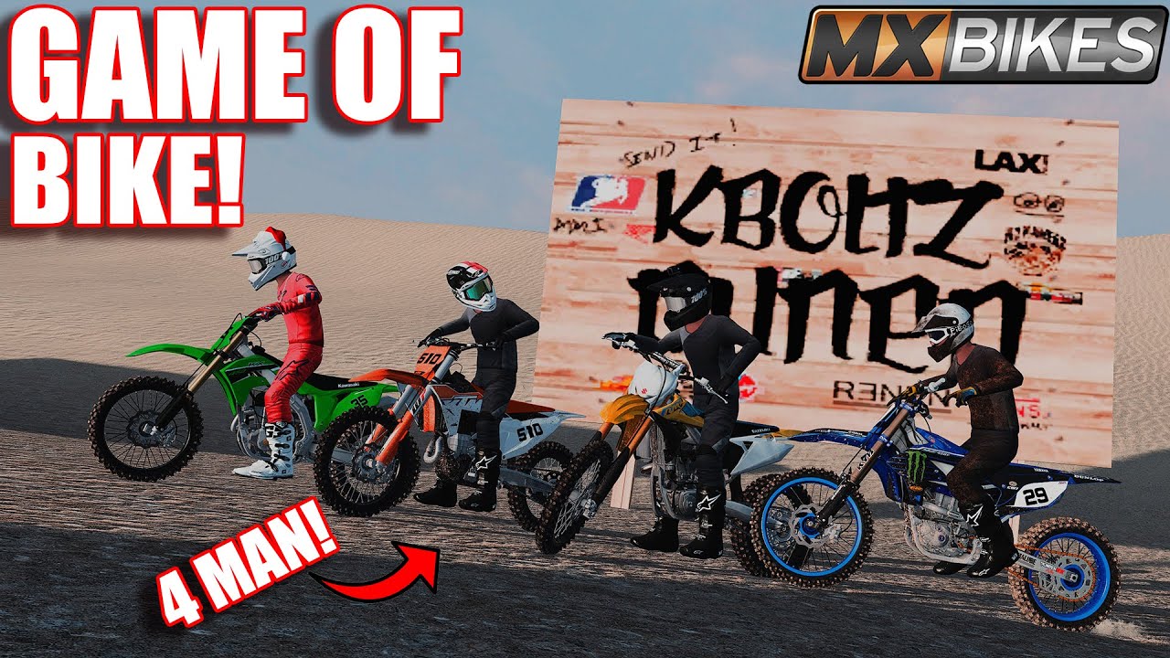 THE BEST GAME OF BIKE YET WITH 4 PLAYERS IN MXBIKES!?