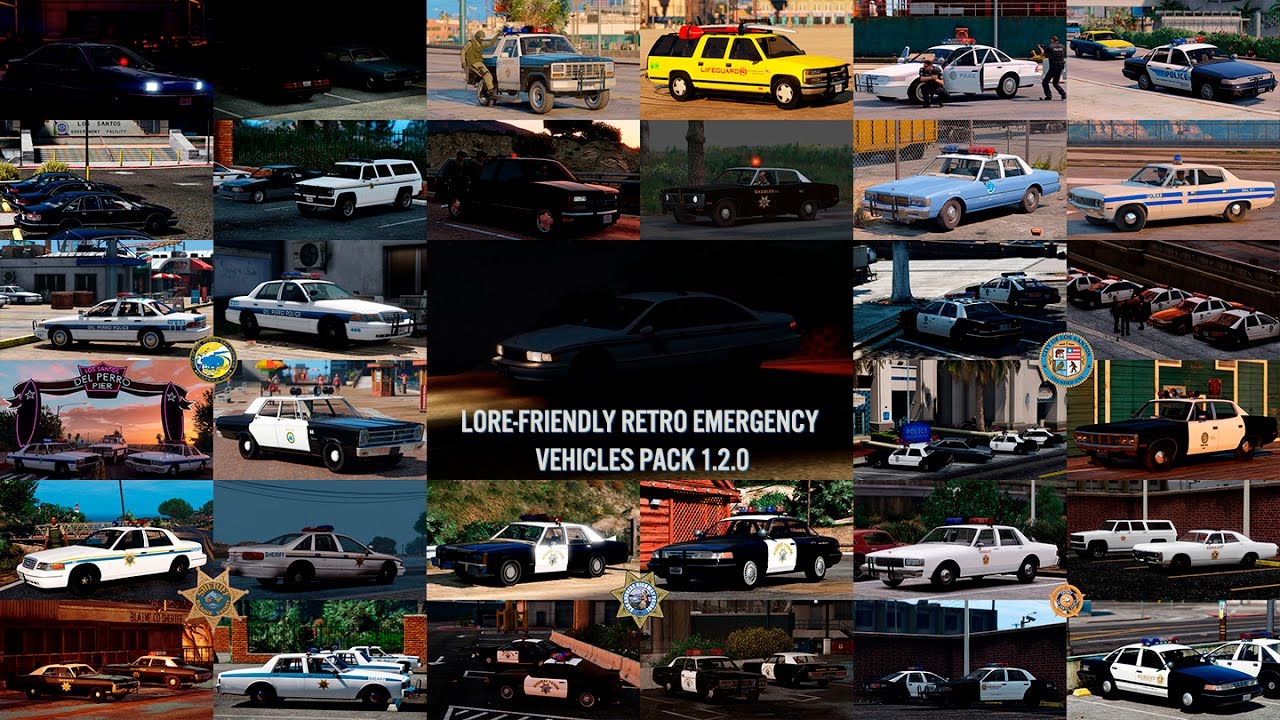 What's new in Lore Friendly Retro Emergency Vehicles Pack 1.2.0