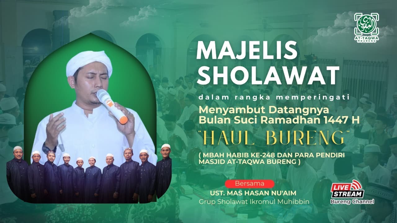 🔴(LIVE) PEMBACAAN MAULID SIMTHUDDUROR BERSAMA USTADZ MAS HASAN NU'AIM -  HAUL MBAH HABIB KE 248