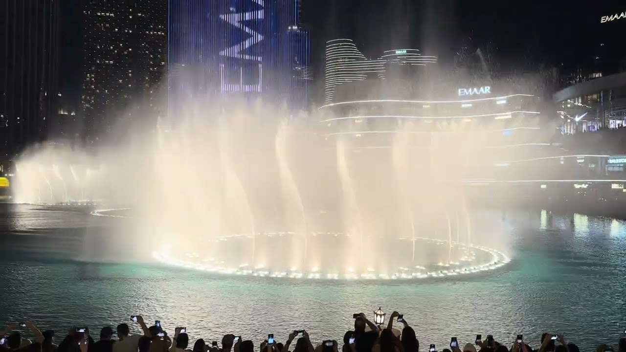 Dubai Fountain - Time to Say Goodbye ( #1080p60fps  ) by Andrea Bocelli & Sarah Brightman