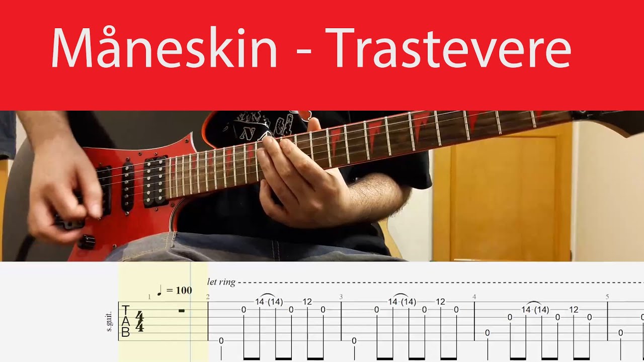 Måneskin - Trastevere Guitar Cover With Tabs