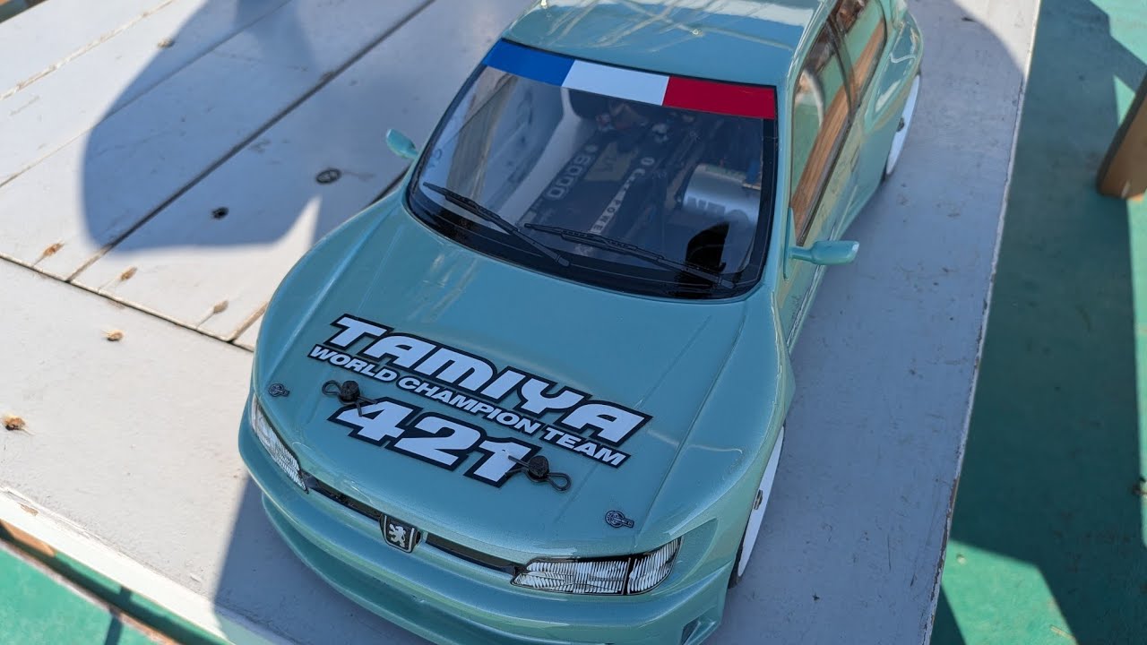 ラジコンパーク五霞に来てみた♪🎩TRF421にブルーライオンなホットハッチでSEGA RALLYして見た♪🎩