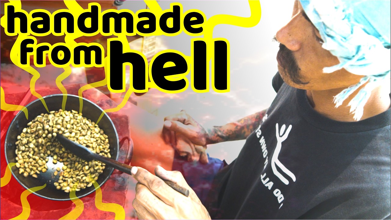 Thai Hippie makes handroasted Coffee on the Beach   *Cinematic Clip