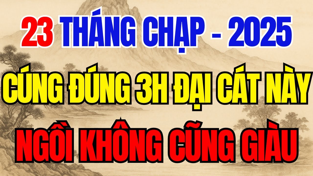 Năm 2026 CÚNG ÔNG CÔNG ÔNG TÁO Vào Đúng 3 Giờ Này Được THẦN LINH BAN LỘC, Tiền Bạc Ùn Ùn Kéo Đến!