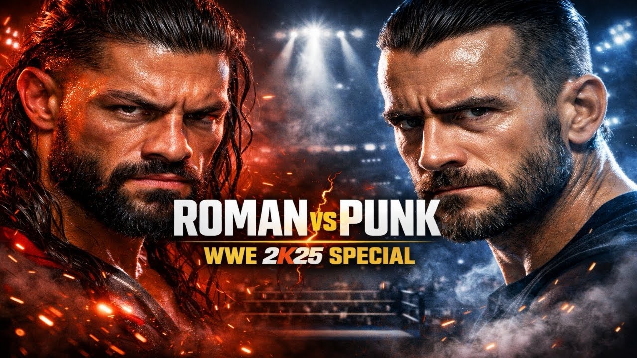 WWE 2K25 ROMAN REIGNS VS CM PUNK SPECIAL