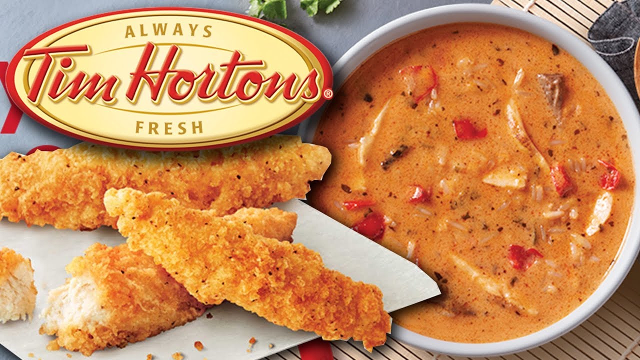 Tim Hortons NEW Spicy Thai Chicken Soup and Chicken Strips