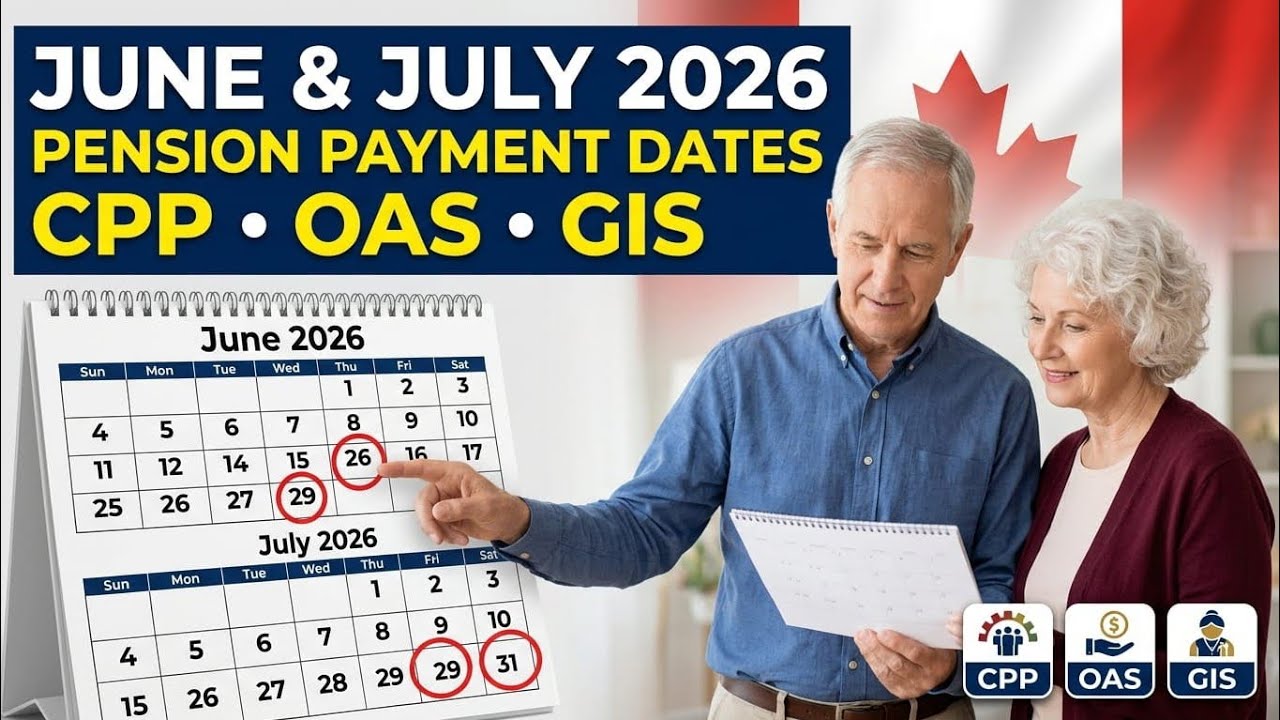 June & July 2026 CPP, OAS & GIS Payment Dates | What Every Canadian Senior Needs to Know