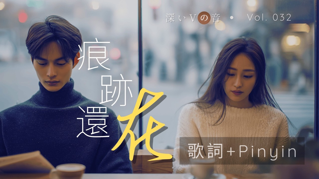《痕跡還在》 動態歌詞 pinyin + loop x3｜2026超好聽的中文悲傷抒情歌 | #情歌 #中文歌曲 #療癒音樂 #卡拉OK #放鬆音樂 #工作音樂 #讀書音樂
