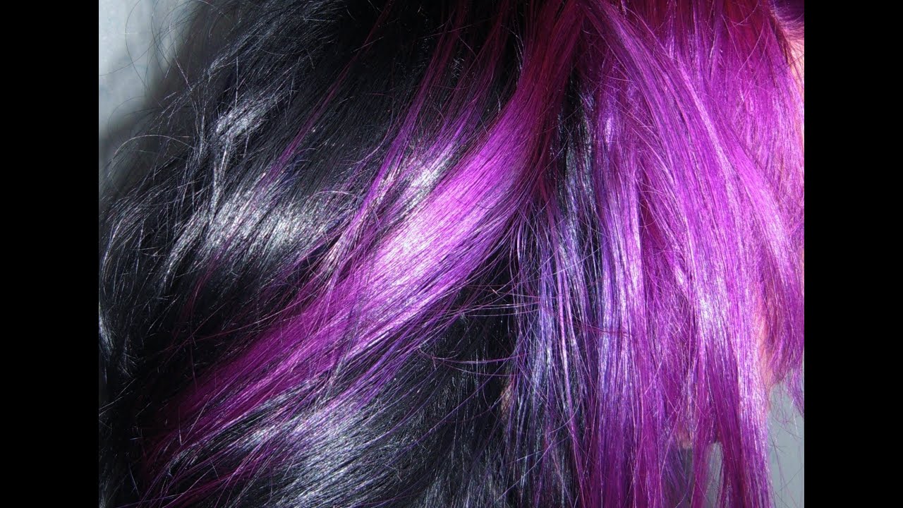 Dying my hair Purple & Black