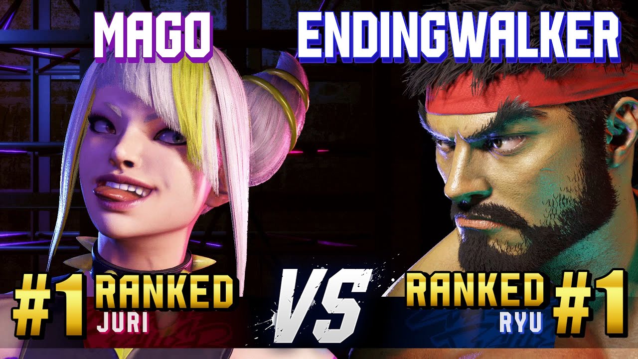 SF6 ▰ MAGO (#1 Ranked Juri) vs ENDINGWALKER (#1 Ranked Ryu) ▰ High Level Gameplay
