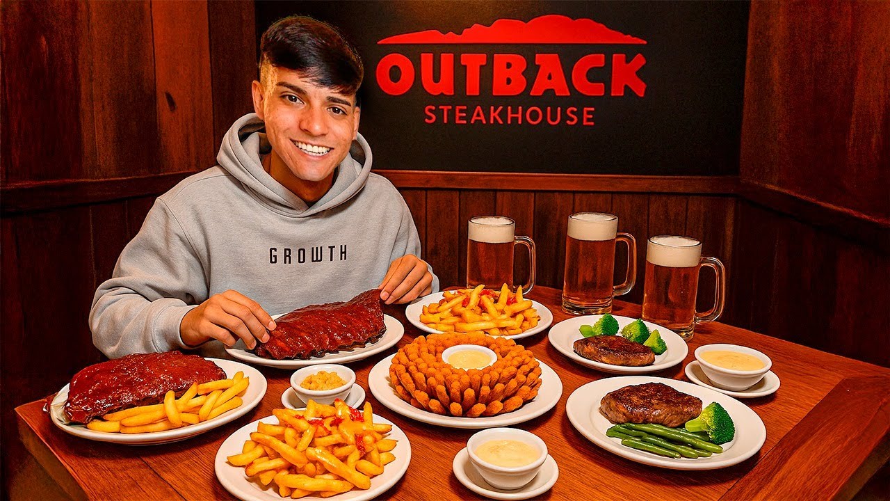 COMPREI TODO CARDAPIO DO OUTBACK PROS MEUS AMIGOS *R$1220,78*