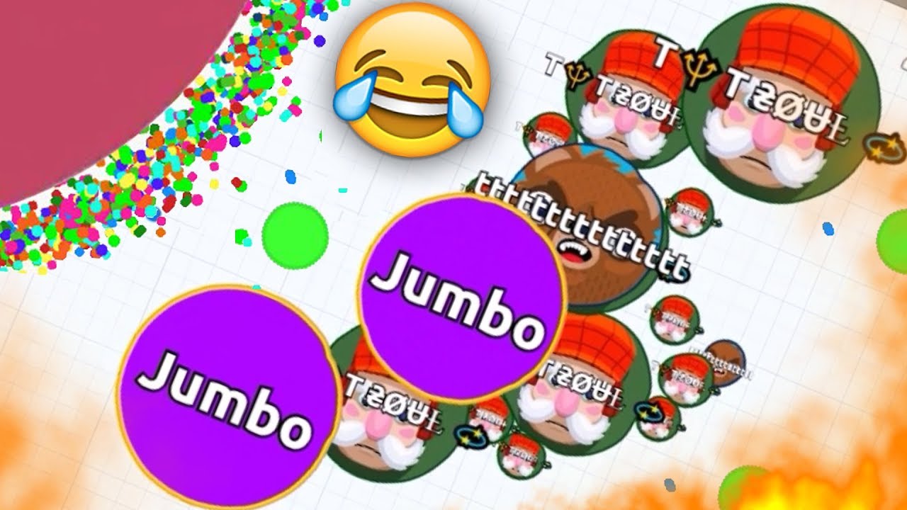 THEY FAILED TO TROLL ME !! ( Destroying Teams Solo in Agar.io )