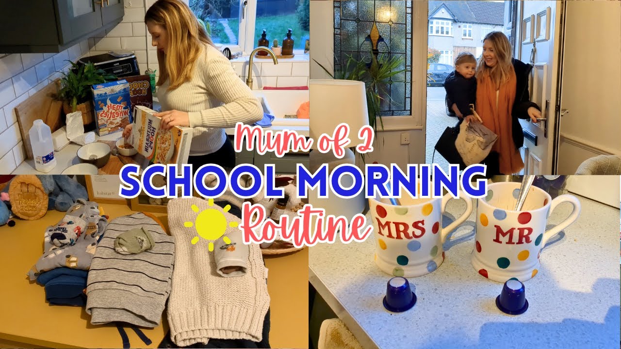 MORNING ROUTINE | MUM OF 2 | SCHOOL MORNING | Claire Williams