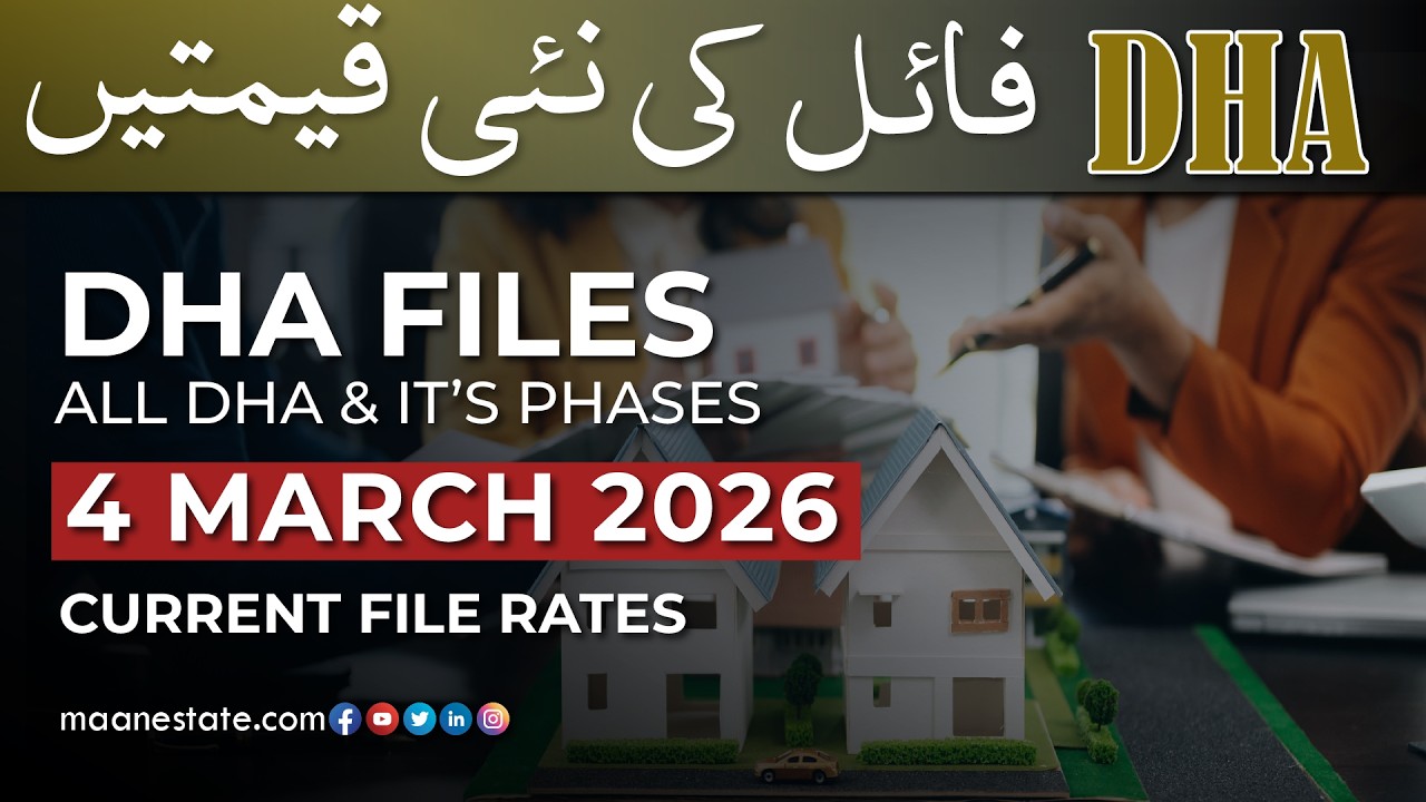 📢 DHA Plot File Rates – 4 March 2026 | Lahore, Gujranwala, Quetta | Daily Update by Maan Estate
