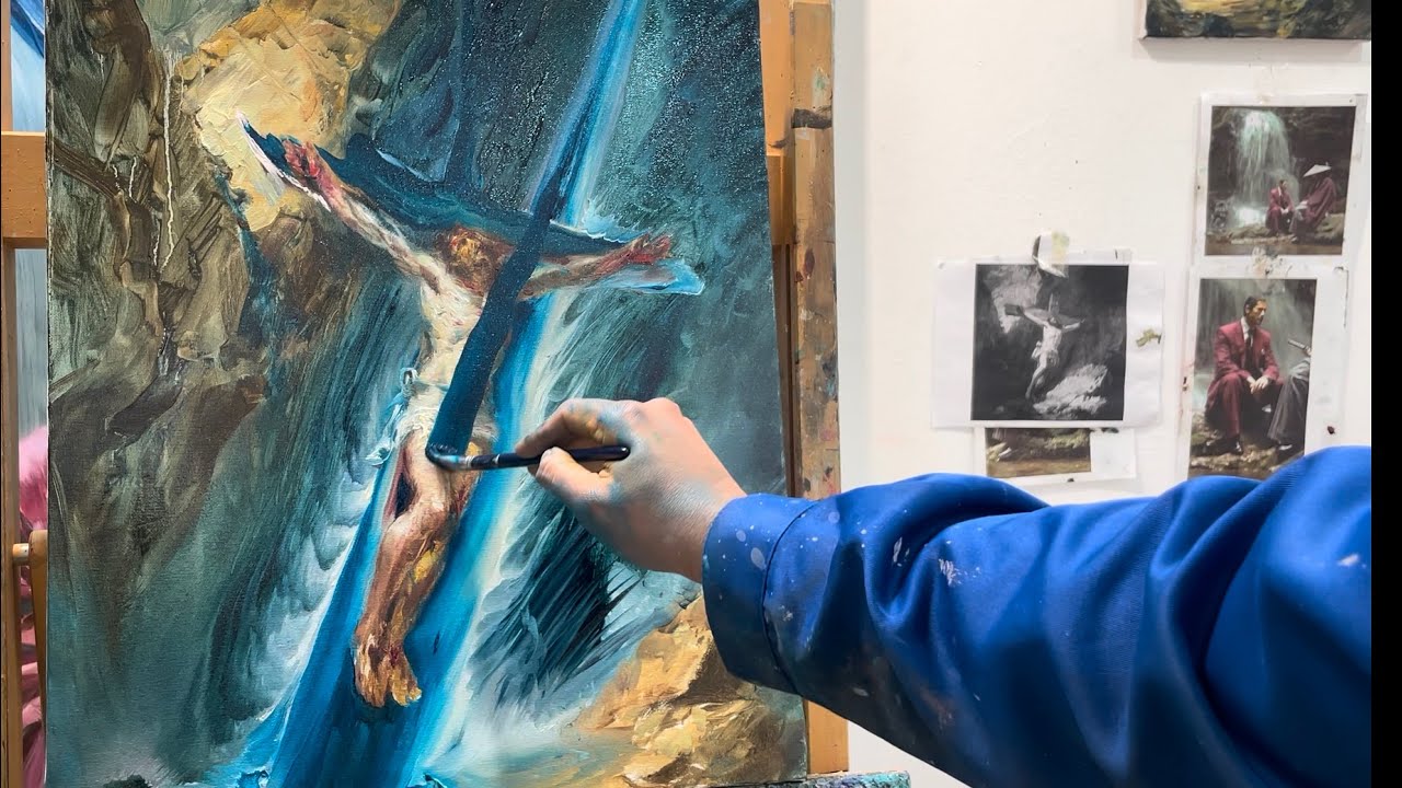 From Classical Crucifixion to Contemporary Nocturnal Waterfall | by Richard Somonte