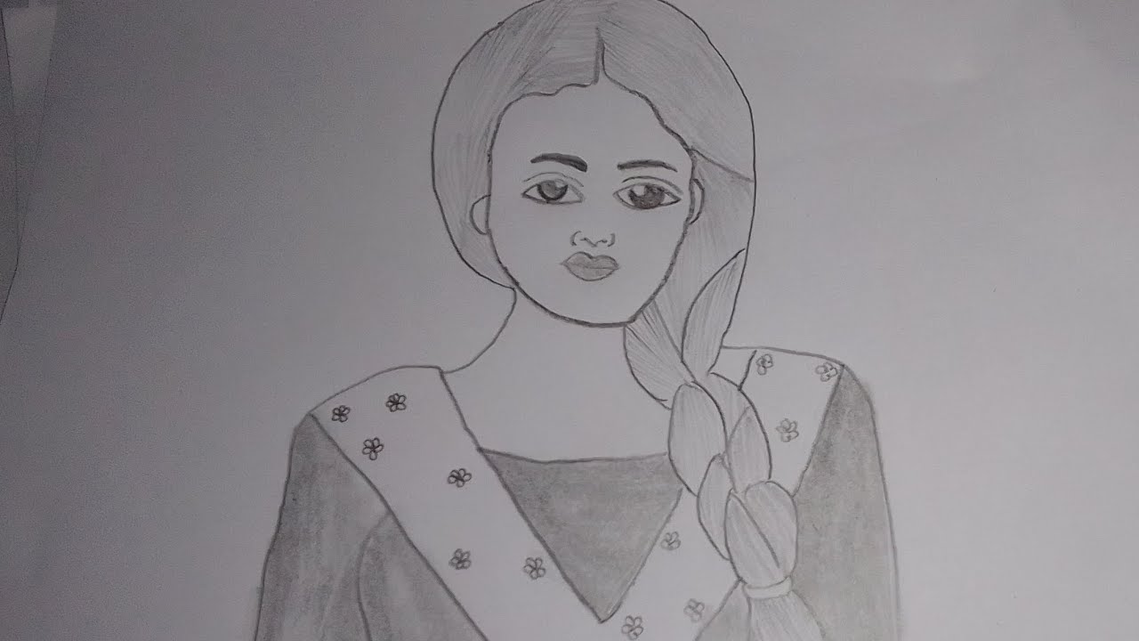 How to draw a cute girl face beautiful Look || step by step (very easy) 