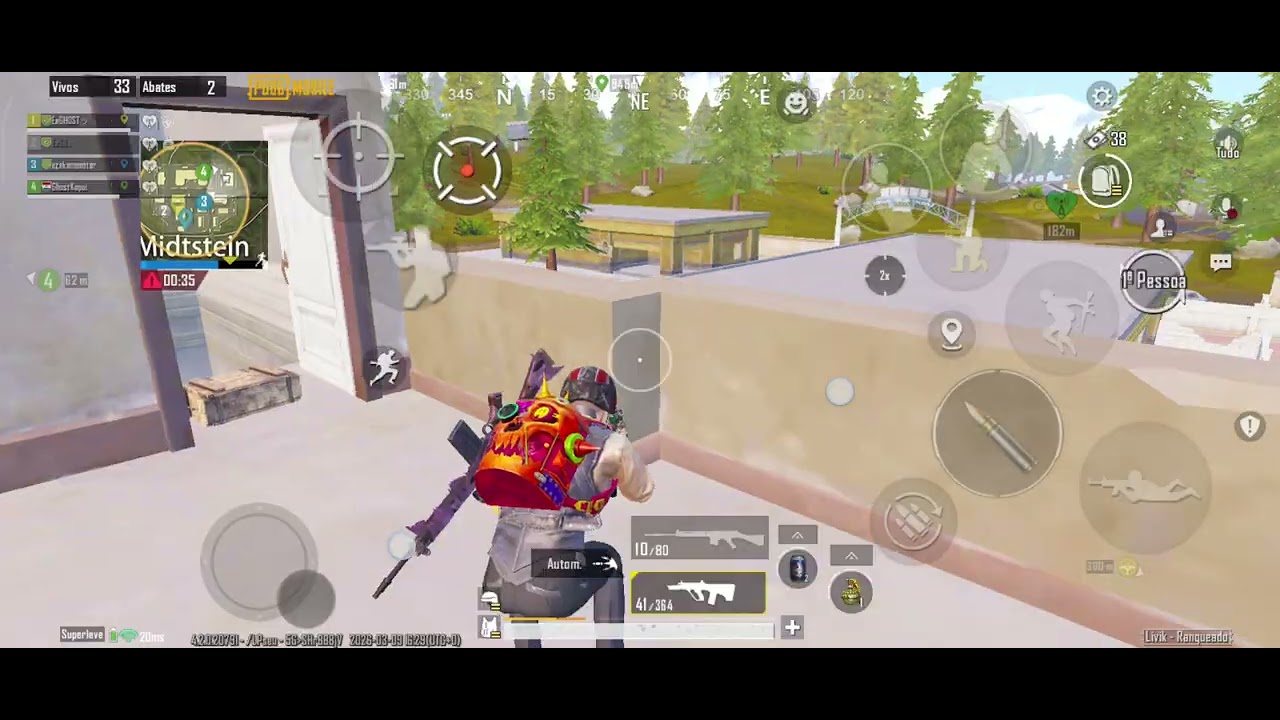PUBG Mobile - Pelo menos matei o JOKER - SQUAD Aleatório em Livik