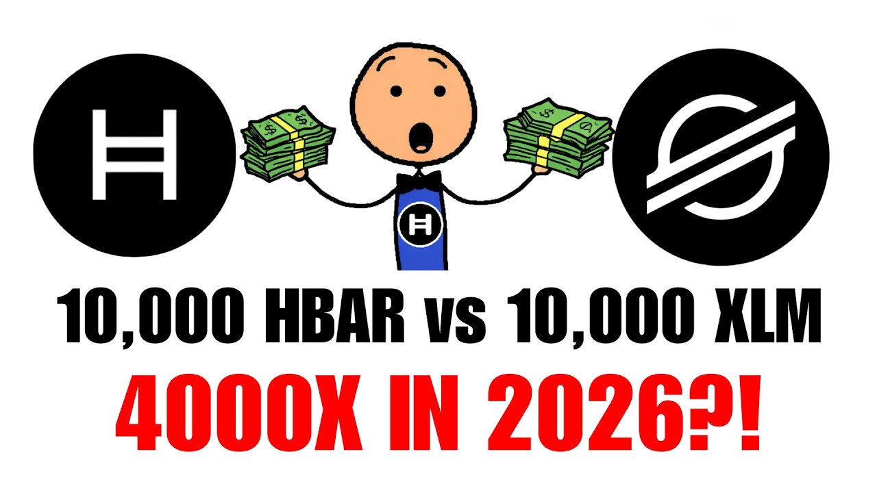 10 000 HBAR в 2026 году против 10 000 XLM в 2026 году | Одинаковая цена входа, разные фьючерсы